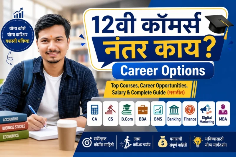 12th Commerce झालय ना ,मग आता पुढे काय ? Best Career Options and Courses